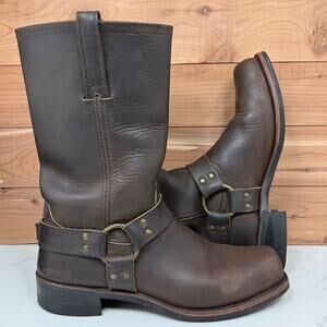 Frye Harness 12R Leather Boots Color Gaucho Made USA Men's size 10.5